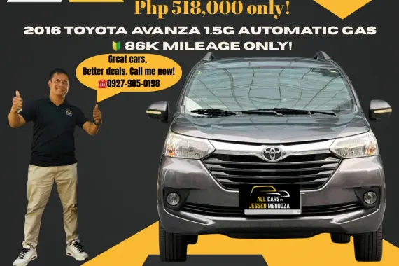 2016 Toyota Avanza 1.5G Automatic Gas 🔰CALL NOW  ☎️09279850198/ JESSEN “KAKOTSE “MENDOZA 