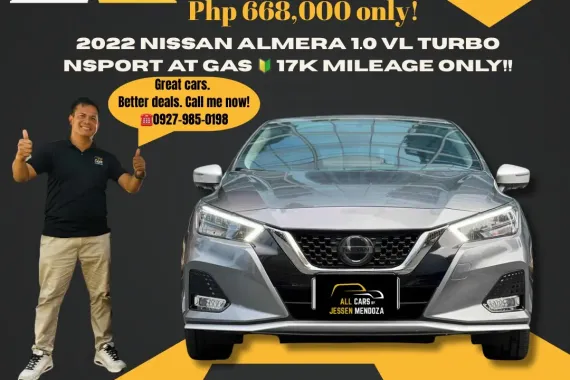 2022 Nissan Almera 1.0 VL Turbo NSport AT Gas 🔰CALL NOW  ☎️09279850198/ JESSEN “KAKOTSE “MENDOZA 