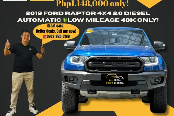 2019 Ford Raptor 4x4 2.0 Diesel Automatic 🔰CALL NOW  ☎️09279850198/ JESSEN “KAKOTSE “MENDOZA 