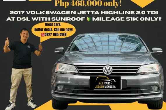 2017 Volkswagen Jetta Highline 2.0 TDI AT Dsl with Sunroof ☎️09279850198/ JESSEN “KAKOTSE “MENDOZA 