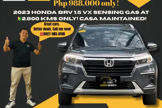 2023 Honda BRV 1.5 VX Sensing Gas AT 🔰CALL NOW!! ☎️ 09279850198  JESSEN” Kakotse “MENDOZA  🚘🚙