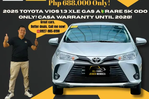 2025 Toyota Vios 1.3 XLE Gas Automatic🔰CALL NOW  ☎️09279850198/ JESSEN “KAKOTSE “MENDOZA 