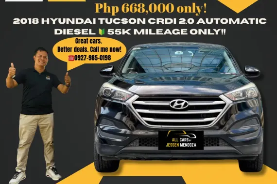 2018 Hyundai Tucson CRDI 2.0 A/t Diesel 🔰CALL NOW  ☎️09279850198/ JESSEN “KAKOTSE “MENDOZA 