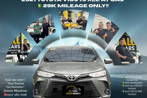 2021 Toyota Vios 1.3 XLE AT GAS 🔰CALL NOW  ☎️09279850198/ JESSEN “KAKOTSE “MENDOZA 