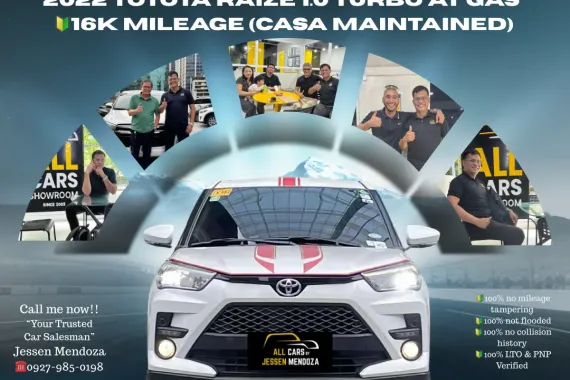 2022 Toyota Raize 1.0 Turbo AT GAS 🔰CALL NOW  ☎️09279850198/ JESSEN “KAKOTSE “MENDOZA 