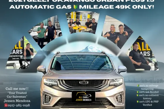 2021 Geely Okavango Urban Plus 1.5 AT Gas 🔰CALL NOW!! ☎️ 09279850198 / JESSEN” Kakotse “MENDOZA 🚘