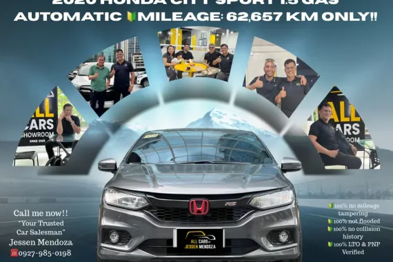 2020 Honda City Sport 1.5 Gas AT 🔰CALL NOW!! ☎️ 09279850198 / JESSEN” Kakotse “MENDOZA  🚘🚙