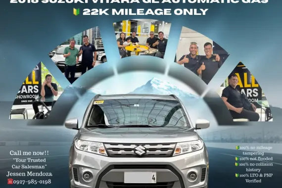 2018 Suzuki Vitara GL Automatic Gas 🔰CALL NOW  ☎️09279850198/ JESSEN “KAKOTSE “MENDOZA 