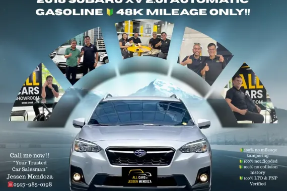 2018 Subaru XV 2.0i Automatic Gasoline 🔰CALL NOW  ☎️09279850198/ JESSEN “KAKOTSE “MENDOZA 
