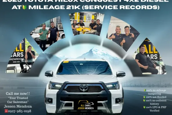 2025 Toyota Hilux Conquest 4x2 Diesel AT 🔰CALL NOW  ☎️09279850198/ JESSEN “KAKOTSE “MENDOZA 