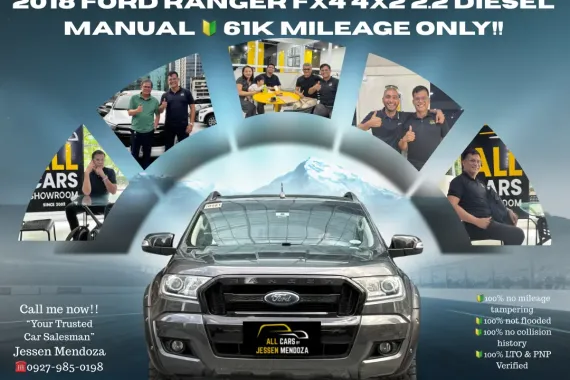 2018 Ford Ranger FX4 4x2 2.2 Diesel MT 🔰CALL NOW  ☎️09279850198/ JESSEN “KAKOTSE “MENDOZA    