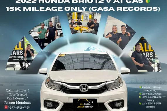 2022 Honda Brio 1.2 V AT GAS 🔰CALL NOW  ☎️09279850198/ JESSEN “KAKOTSE “MENDOZA 