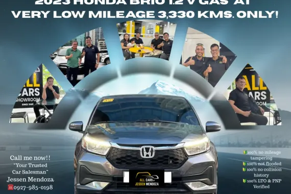 2023 Honda Brio 1.2 V Gas  Automatic 🔰CALL NOW  ☎️09279850198/ JESSEN “KAKOTSE “MENDOZA 