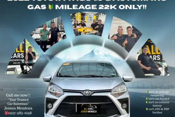 2022 Toyota Wigo 1.0 G Automatic Gas 🔰CALL NOW  ☎️09279850198/ JESSEN “KAKOTSE “MENDOZA 