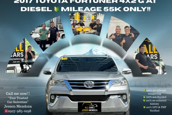 2017 Toyota Fortuner 4x2 G Automatic Diesel 🔰CALL NOW  ☎️09279850198/ JESSEN “KAKOTSE “MENDOZA 