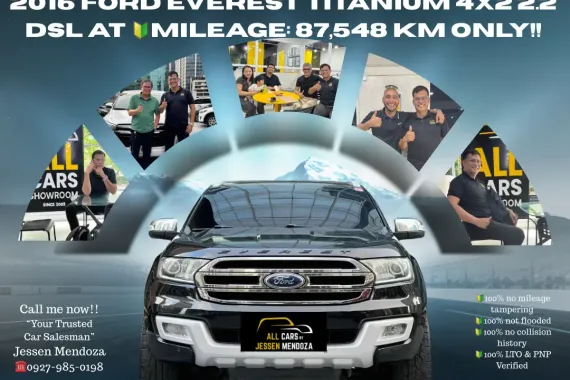 2016 Ford Everest Titanium 4x2 2.2 DSL AT 🔰CALL NOW  ☎️09279850198/ JESSEN “KAKOTSE “MENDOZA 