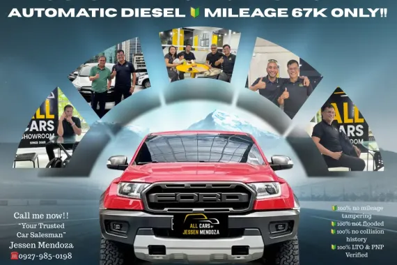 2019 Ford Raptor 2.0 4x4 AT Diesel 🔰CALL NOW!! ☎️ 09279850198 / JESSEN” Kakotse “MENDOZA  🚘