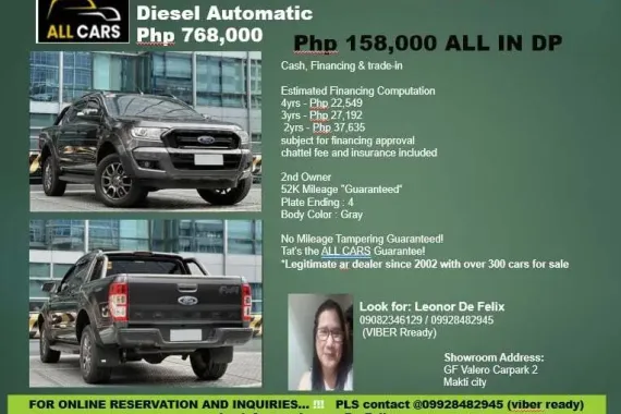 2017 FORD RANGER 2.2L 4x2 FX4 Diesel Automatic 