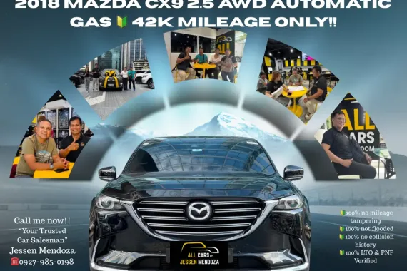 2018 Mazda CX-9 2.5 AWD Automatic Gas 🔰CALL NOW  ☎️09279850198/ JESSEN “KAKOTSE “MENDOZA