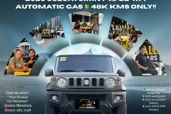 2020 Suzuki Jimny 1.5 GL 4x4 AT Gas 🔰CALL NOW  ☎️09279850198/ JESSEN “KAKOTSE “MENDOZA