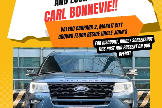 2018 Ford Explorer Sport 4x4 3.5 V6 AT Gas 29k mileage🔥☎️ Call CARL BONNEVIE 🔥🙋🏻‍♂️📞09384588779