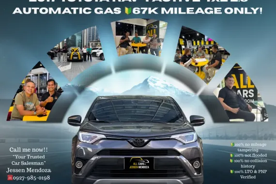 2017 Toyota Rav 4 Active 4x2 2.5 Automatic Gas 🔰CALL NOW  ☎️09279850198/ JESSEN “KAKOTSE “MENDOZA