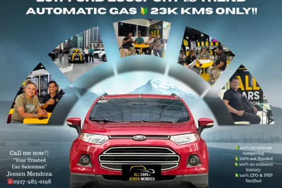 2017 Ford Ecosport 1.5 Trend Automatic Gas 🔰CALL NOW  ☎️09279850198/ JESSEN “KAKOTSE “MENDOZA