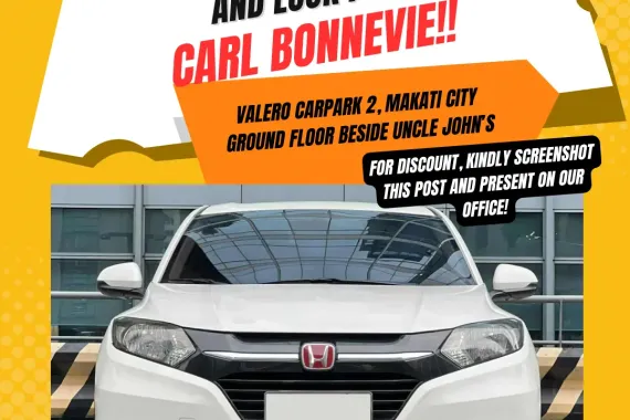 🔥 2015 Honda HRV 1.8 Automatic Gas ☎️Call/Text CARL BONNEVIE 🙋🏻‍♂️📩09384588779