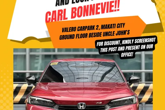 🔥 2022 Honda Civic RS 1.5 Gas Automatic ☎️Call/Text CARL BONNEVIE 🙋🏻‍♂️📩09384588779