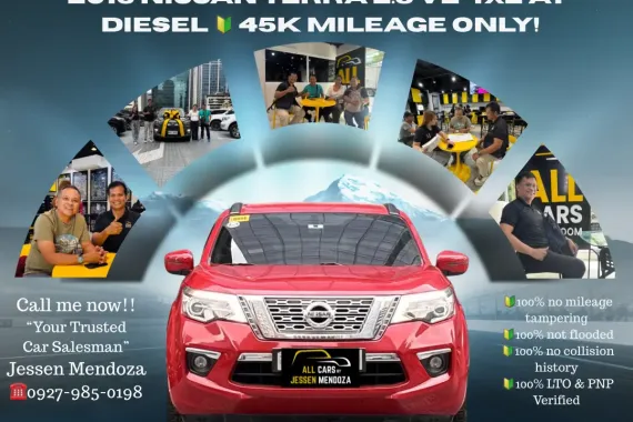 2019 Nissan Terra 2.5 VE 4x2 AT  Dsl 🔰CALL NOW  ☎️09279850198/ JESSEN “KAKOTSE “MENDOZA 