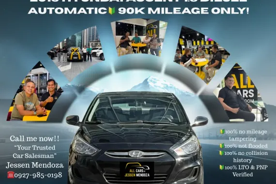 2019 Hyundai Accent 1.6 Diesel Automatic🔰CALL NOW  ☎️09279850198/ JESSEN “KAKOTSE “MENDOZA