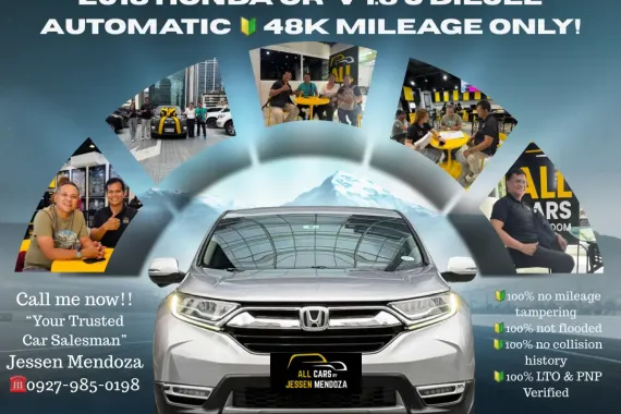 2018 Honda CR-V 1.6 S Diesel Automatic 🔰CALL NOW  ☎️09279850198/ JESSEN “KAKOTSE “MENDOZA
