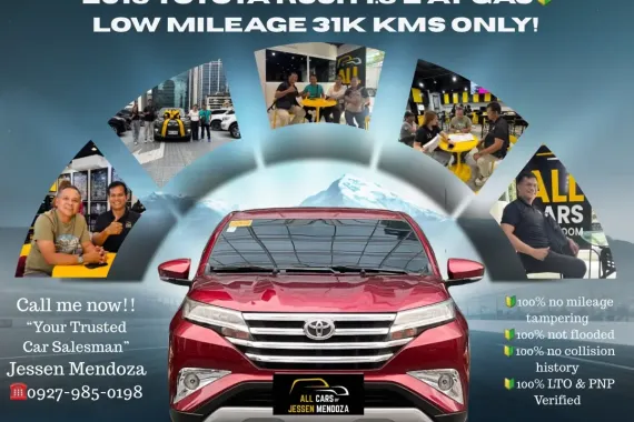 2019 Toyota Rush 1.5 E AT Gas🔰CALL NOW  ☎️09279850198/ JESSEN “KAKOTSE “MENDOZA