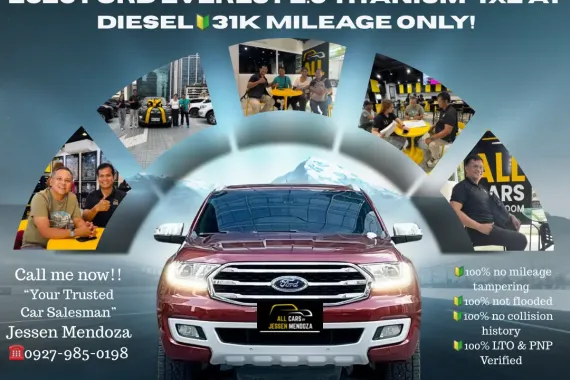 2020 Ford Everest 2.0 Titanium 4x2 AT Diesel 🔰CALL NOW  ☎️09279850198/ JESSEN “KAKOTSE “MENDOZA