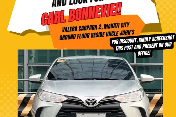 2022 Toyota Vios 1.3 XE CVT Automatic Gas ☎️ Call CARL BONNEVIE 🔥🙋🏻‍♂️📞09384588779