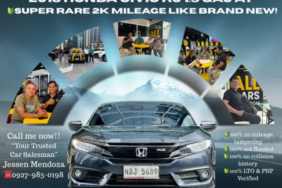 2018 Honda Civic RS 1.5 Gas Automatic 🔰CALL NOW  ☎️09279850198/ JESSEN “KAKOTSE “MENDOZA