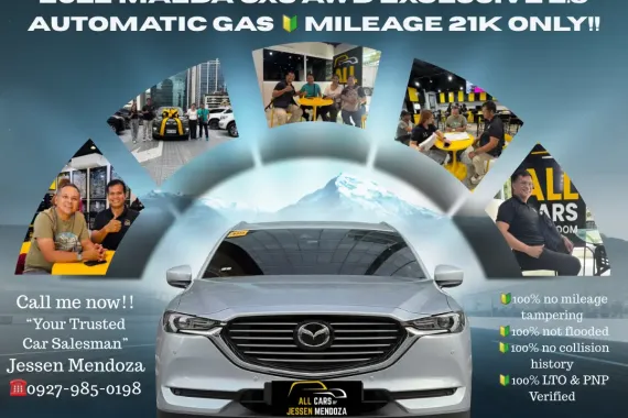 2022 Mazda CX8 AWD Exclusive 2.5 Automatic Gas 🔰CALL NOW  ☎️09279850198/ JESSEN “KAKOTSE “MENDOZA