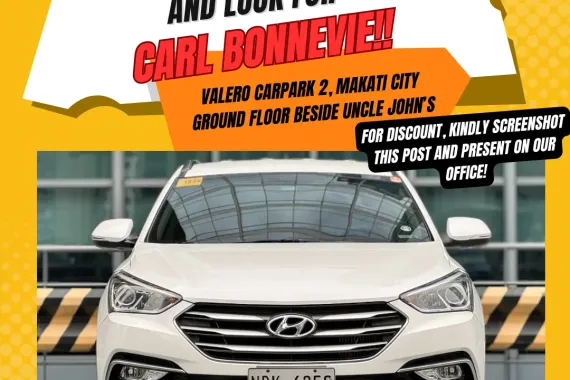 2018 Hyundai Santa Fe 2.2 Diesel AT Low Mileage 30K Only🔥🔥Call CARL BONNEVIE🙋🏻‍♂️📞09384588779