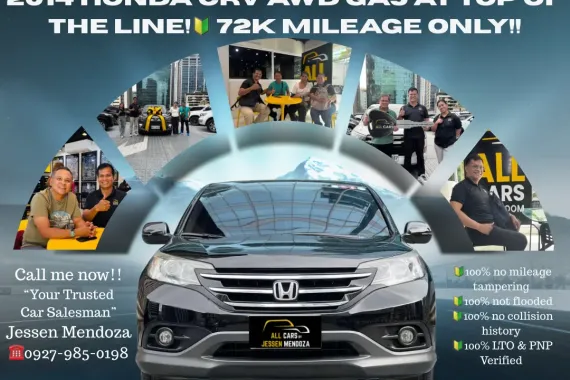 2014 Honda CRV AWD Gas AT Top of the Line! 🔰CALL NOW!! ☎️ 09279850198 / JESSEN” Kakotse “MENDOZA 🚘