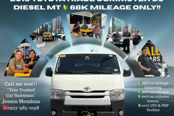 2019 Toyota Hiace Commuter 3.0 Diesel Manual 🔰CALL NOW  ☎️09279850198/ JESSEN “KAKOTSE “MENDOZA