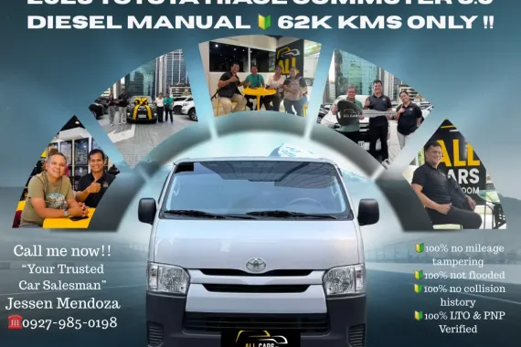 2023 TOYOTA HIACE COMMUTER 3.0 Diesel MT 🔰CALL NOW  ☎️09279850198/ JESSEN “KAKOTSE “MENDOZA