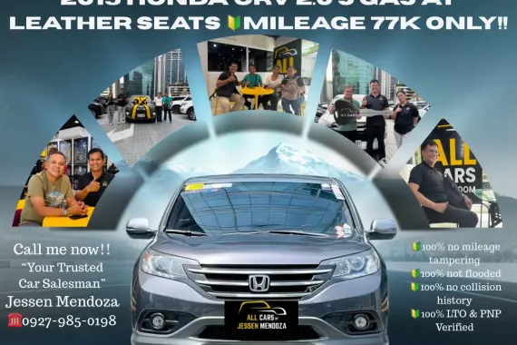 2015 Honda CRV 2.0 S Gas AT Leather Seats 🔰CALL NOW  ☎️09279850198/ JESSEN “KAKOTSE “MENDOZA