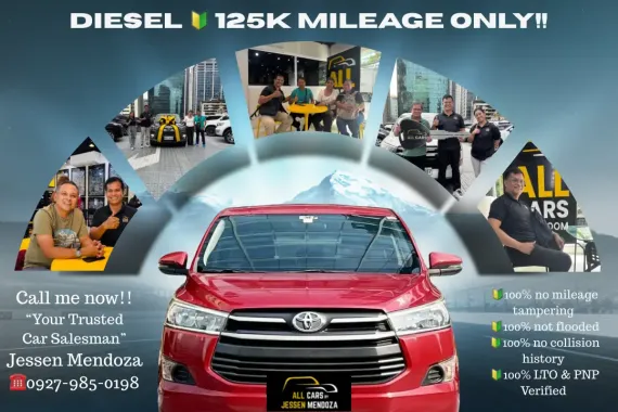 2018 Toyota Innova 2.8 J Manual Diesel 🔰CALL NOW  ☎️09279850198/ JESSEN “KAKOTSE “MENDOZA