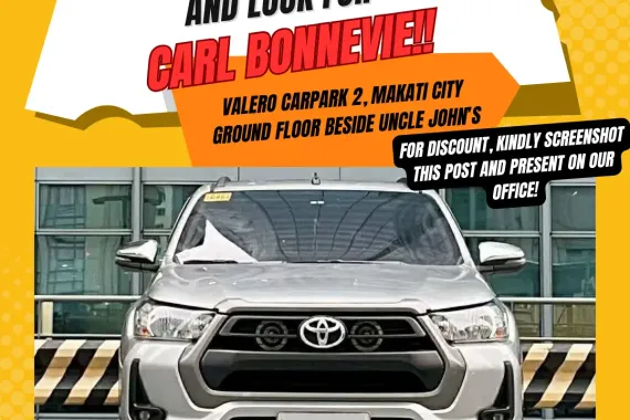 2022 Toyota Hilux G 2.4 Dsl 4x2 Manual ☎️ Call CARL BONNEVIE 🔥🙋🏻‍♂️📞09384588779