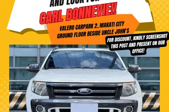 2014 Ford Wildtrak 3.2L 4x4 Automatic Diesel 🔥🔥Call CARL BONNEVIE🙋🏻‍♂️09384588779