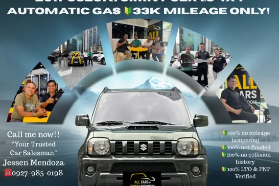 2017 Suzuki Jimny JLX 1.3 4x4 AT Gas 🔰CALL NOW  ☎️09279850198/ JESSEN “KAKOTSE “MENDOZA 