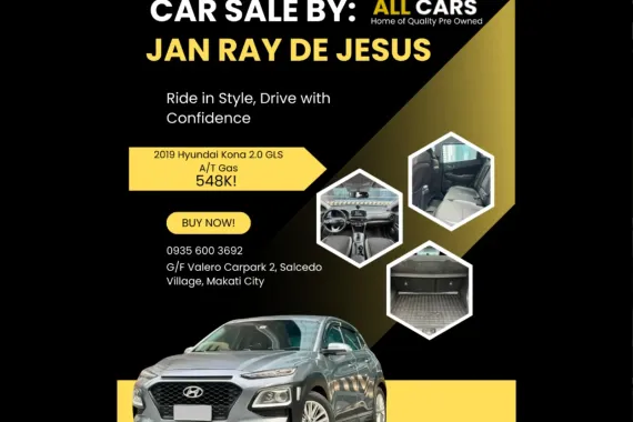 2019 Hyundai Kona 2.0 GLS Automatic Gas ✅️49K ALL-IN DP ☎️0935 600 3692 JAN RAY DE JESUS
