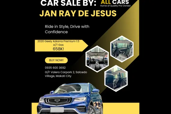 2020 Geely Azkarra Premium 1.5 A/T Gasoline ✅️153K ALL-IN DP ☎️0935 600 3692 JAN RAY DE JESUS