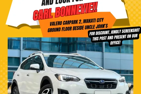 2018 Subaru XV 2.0 i-S Eyesight Automatic Gas 🔥Call CARL BONNEVIE🙋🏻‍♂️09384588779