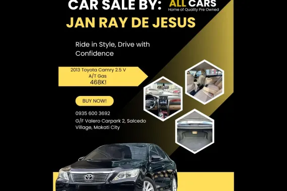 2013 Toyota Camry 2.5 V Automatic Gas ✅️99K ALL-IN DP ☎️0935 600 3692 JAN RAY DE JESUS